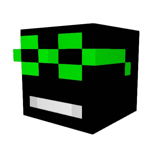 Treyfon Minecraft avatar head, 3D render