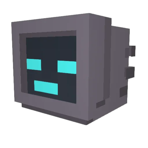Treypex Minecraft avatar head, 3D render