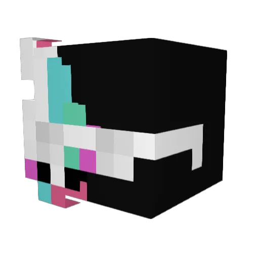 Treysmoke Minecraft avatar head, 3D render