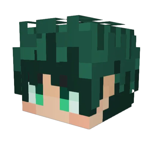 Treyy14 Minecraft avatar head, 3D render