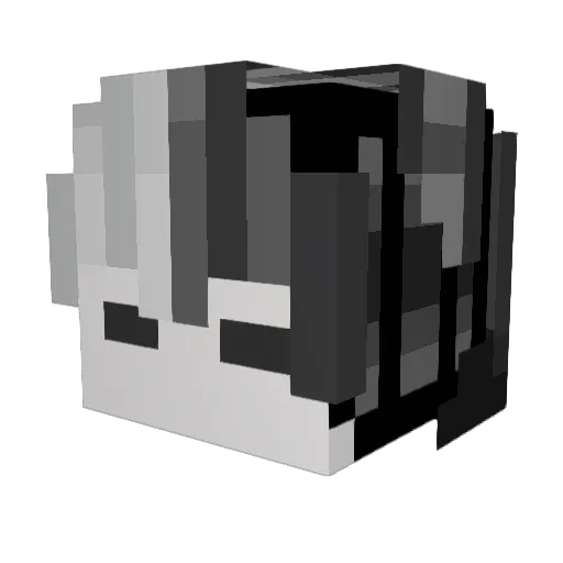 Treze_rain Minecraft avatar head, 3D render