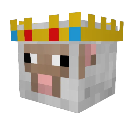TrgSkull Minecraft avatar head, 3D render