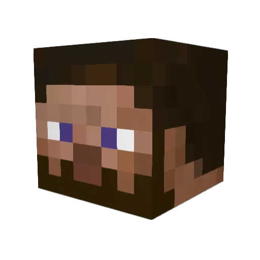 Trgh3k Minecraft avatar head, 3D render