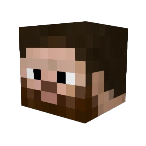 Trhuck Minecraft avatar head, 3D render