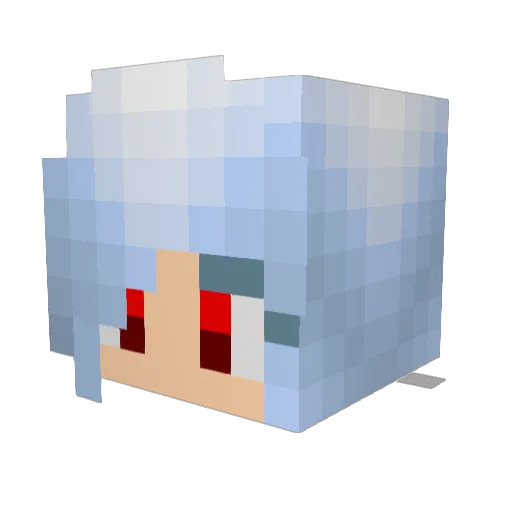 TriFish247 Minecraft avatar head, 3D render