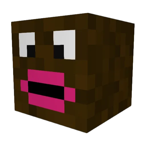 TriHardo7 Minecraft avatar head, 3D render