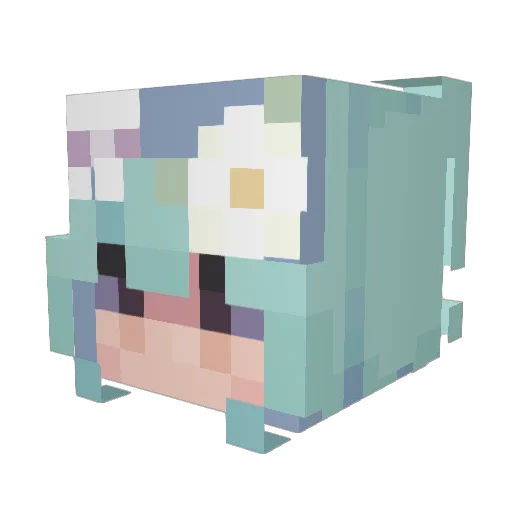 TriSnow77 Minecraft avatar head, 3D render