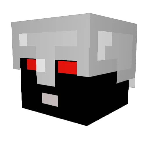 TriX_PrO Minecraft avatar head, 3D render