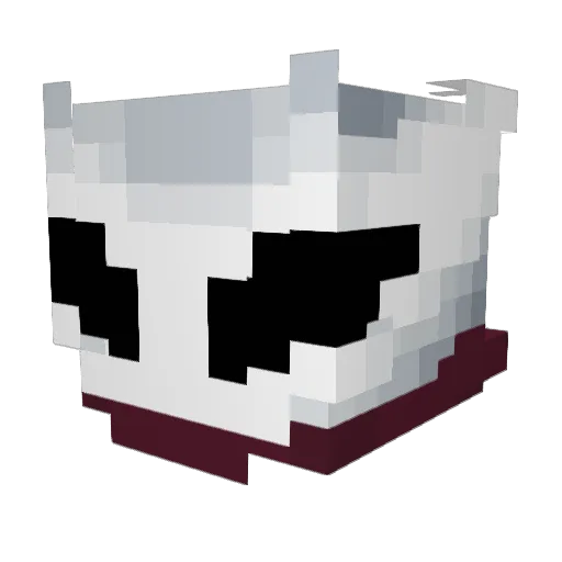 Tri_Lunacy Minecraft avatar head, 3D render