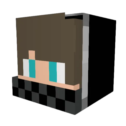 Tri_Nex Minecraft avatar head, 3D render