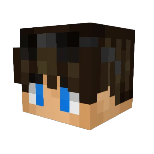 Tri_btw Minecraft avatar head, 3D render