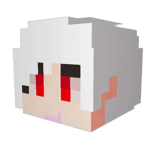 Tria_0504 Minecraft avatar head, 3D render