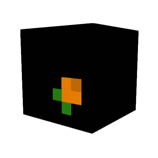 TrialChan Minecraft avatar head, 3D render