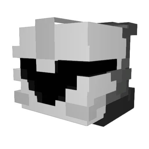 TrialHook Minecraft avatar head, 3D render