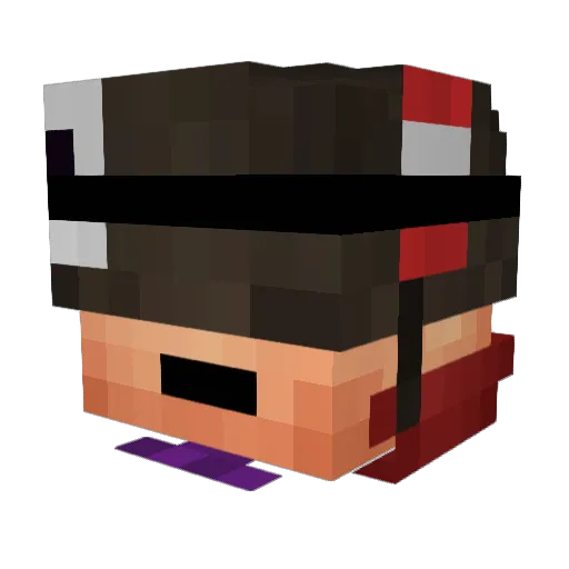 Trian_8620 Minecraft avatar head, 3D render