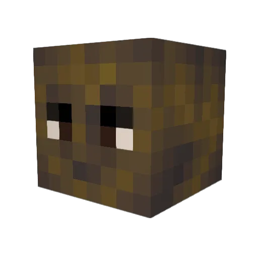 TriangleDeux Minecraft avatar head, 3D render