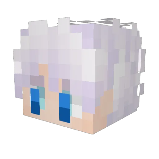 Triangle_I_guess Minecraft avatar head, 3D render