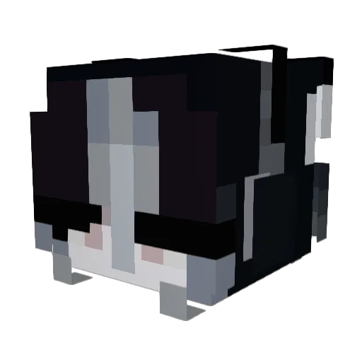 Trianquility Minecraft avatar head, 3D render