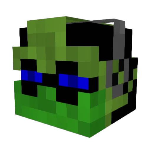 TribalCord Minecraft avatar head, 3D render