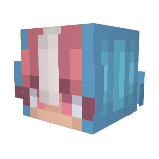 Tribalhealer Minecraft avatar head, 3D render