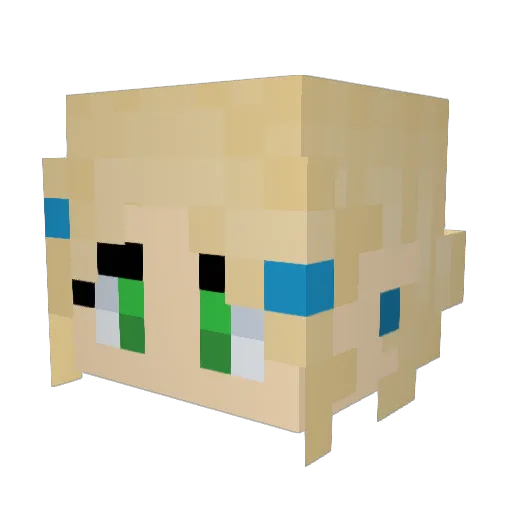 TribeSociety Minecraft avatar head, 3D render