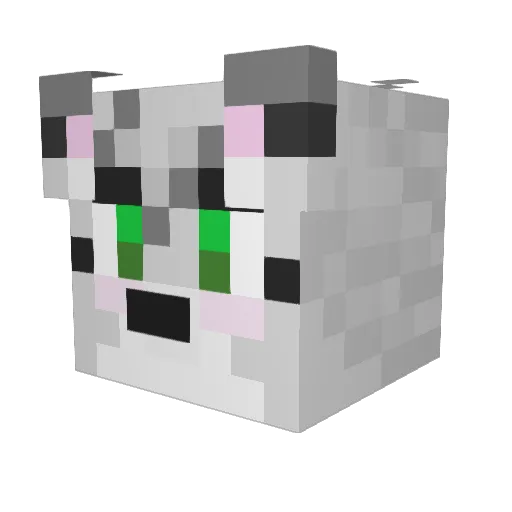 TribeXen Minecraft avatar head, 3D render