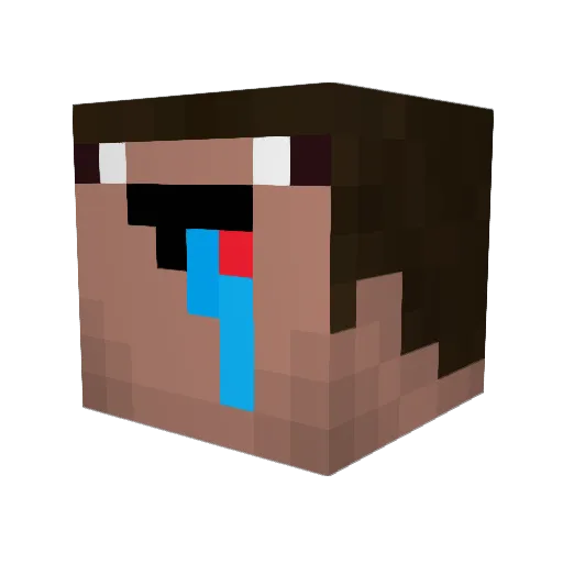 Triboek Minecraft avatar head, 3D render