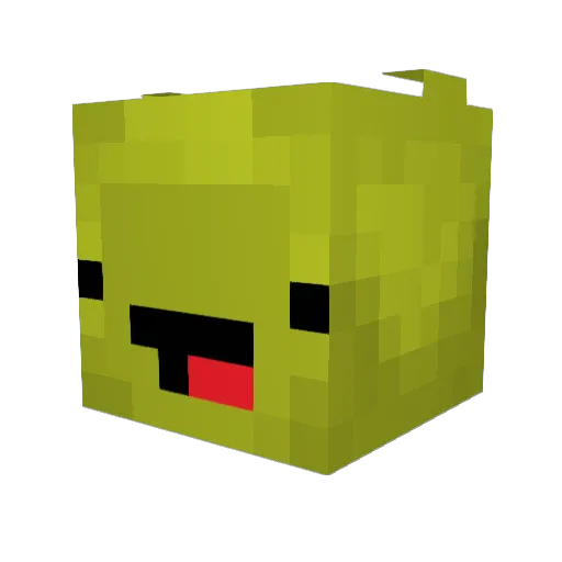Tribufu_ Minecraft avatar head, 3D render
