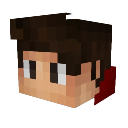 Tribunio Minecraft avatar head, 3D render