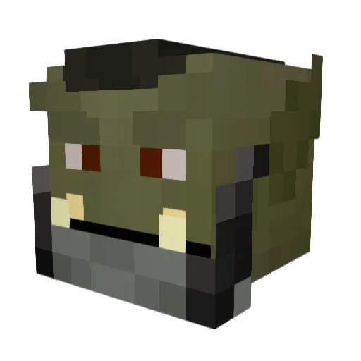 Tribute_Master Minecraft avatar head, 3D render