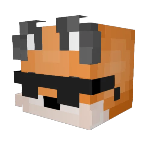 TribyXD Minecraft avatar head, 3D render