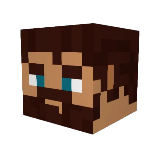 Triceriton8 Minecraft avatar head, 3D render