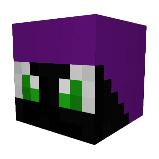 Trick777 Minecraft avatar head, 3D render