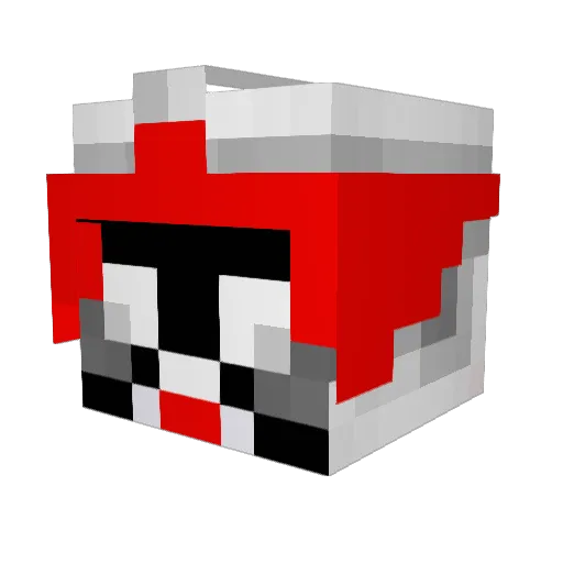 TrickGlobal Minecraft avatar head, 3D render
