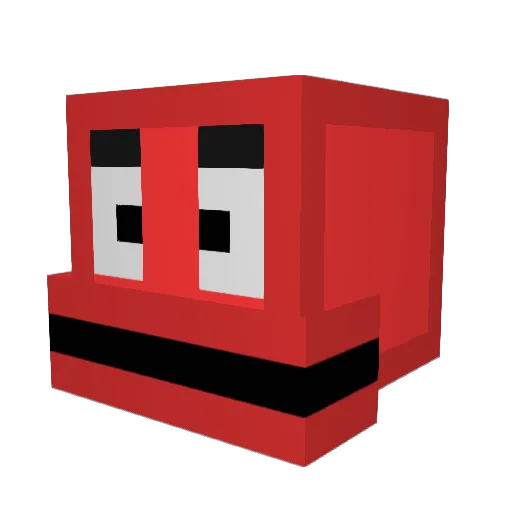 TrickMsp Minecraft avatar head, 3D render