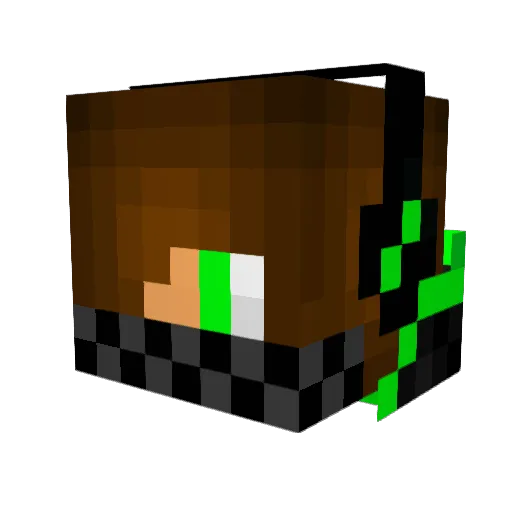 TrickShot82 Minecraft avatar head, 3D render