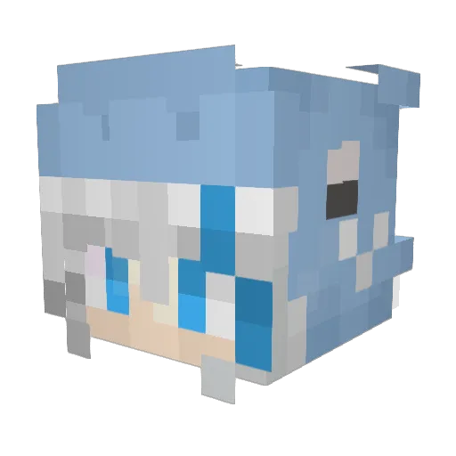 Trick_1217 Minecraft avatar head, 3D render