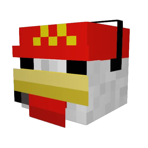 TrickleThePickle Minecraft avatar head, 3D render