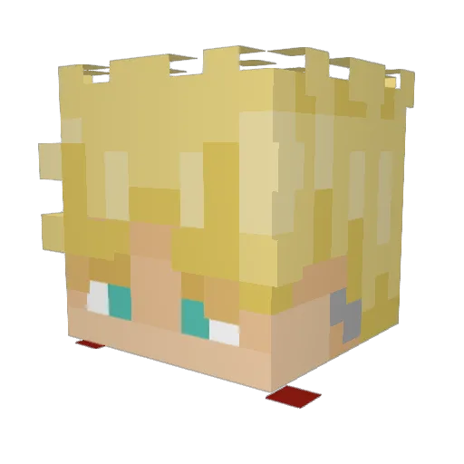 TrickoMode Minecraft avatar head, 3D render