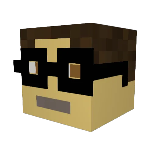Trickster2018 Minecraft avatar head, 3D render