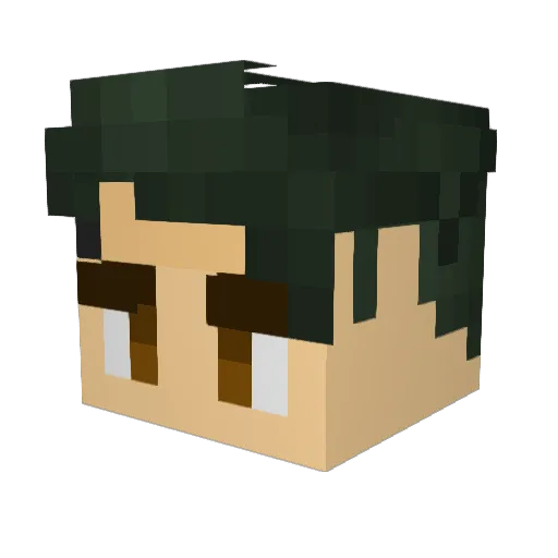 Trickster_UK Minecraft avatar head, 3D render