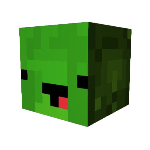 Tricksterrr Minecraft avatar head, 3D render