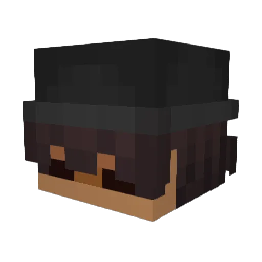 Trickxs Minecraft avatar head, 3D render