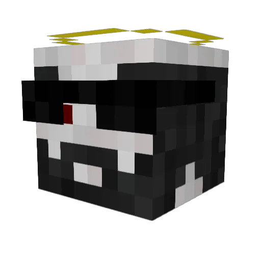 Tricky2131 Minecraft avatar head, 3D render