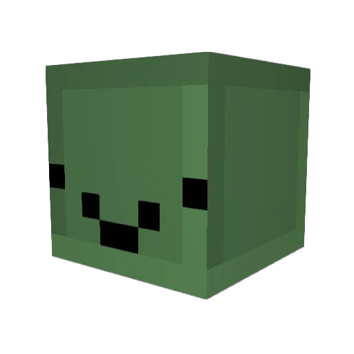 TrickyBrains Minecraft avatar head, 3D render