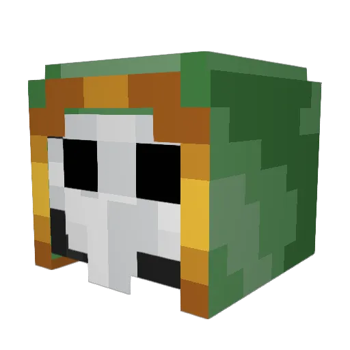 TrickyMaze Minecraft avatar head, 3D render