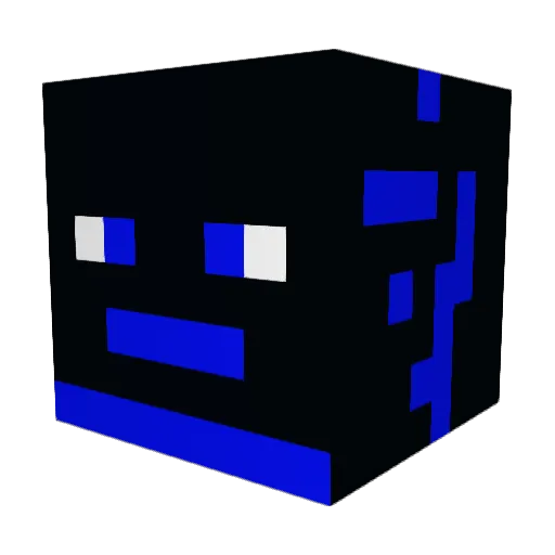 TrickyRickky Minecraft avatar head, 3D render
