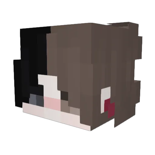 TrickyTricksy Minecraft avatar head, 3D render