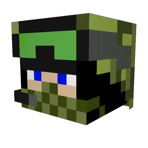 Tricky_Nicky_LAS Minecraft avatar head, 3D render