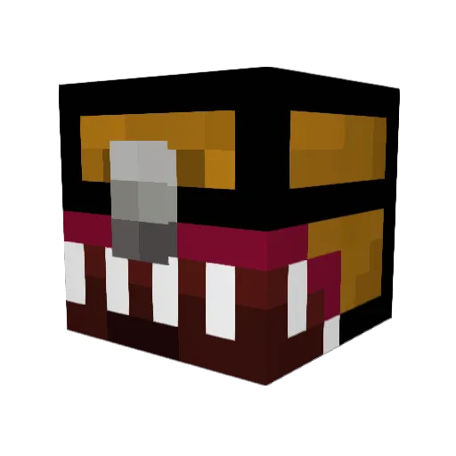 Trickylickyicky Minecraft avatar head, 3D render